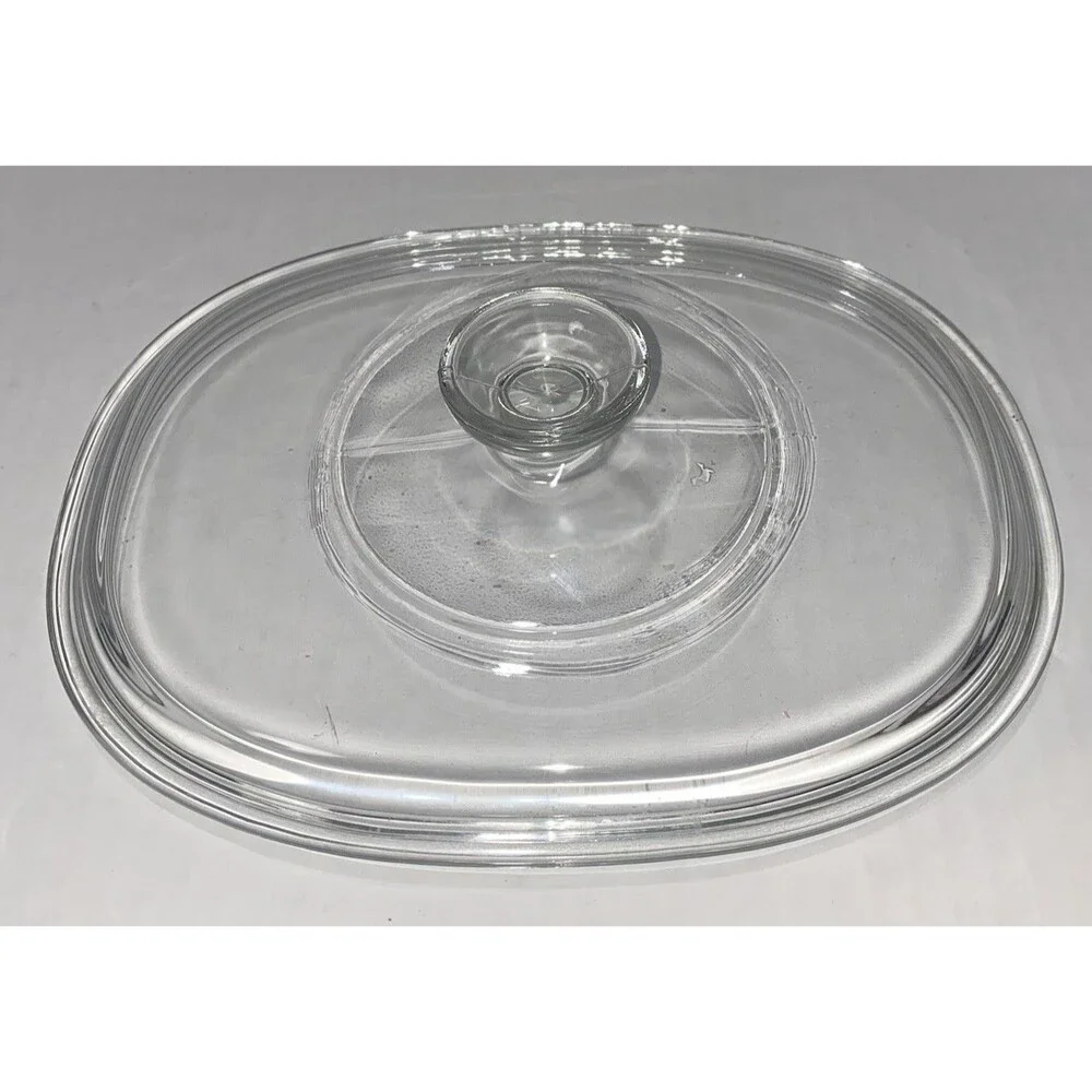 PYREX Clear Oval Casserole Replacement Lid Only F12C Glass
